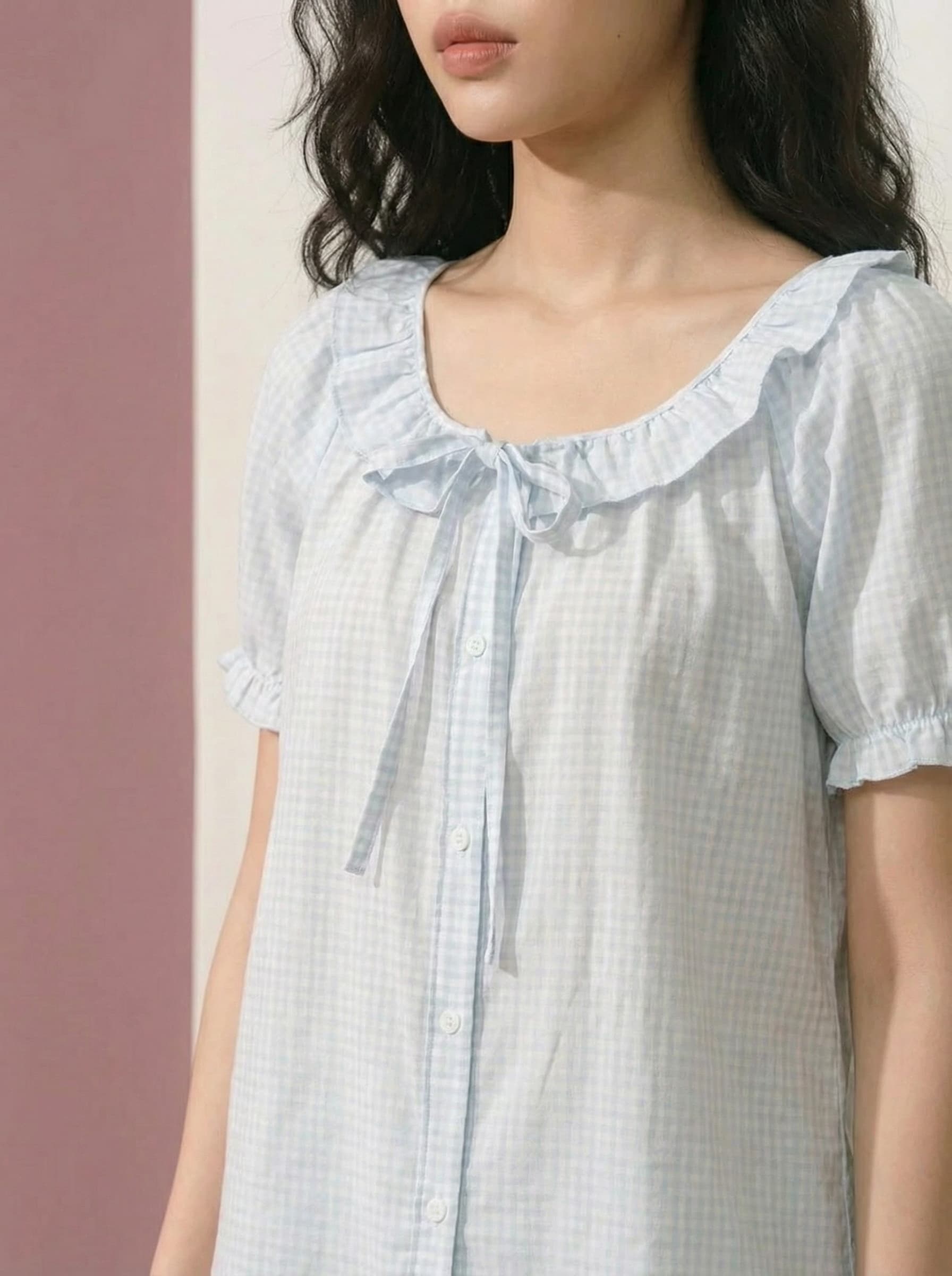 Light  blue padded pajama set - cherie sundays